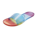 2021 Sommer Neue Mode PVC Frauen klare Gelee Schuhe Neon Farbe Gelee Sandalen transparente Gelee Slipper Mode European